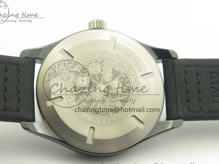 MIROTIME 0409 HighQuality Mark XVIII LAUREUS IW324703 Black Ceramic MKF Best Edition On Black Nylon Strap A 7218